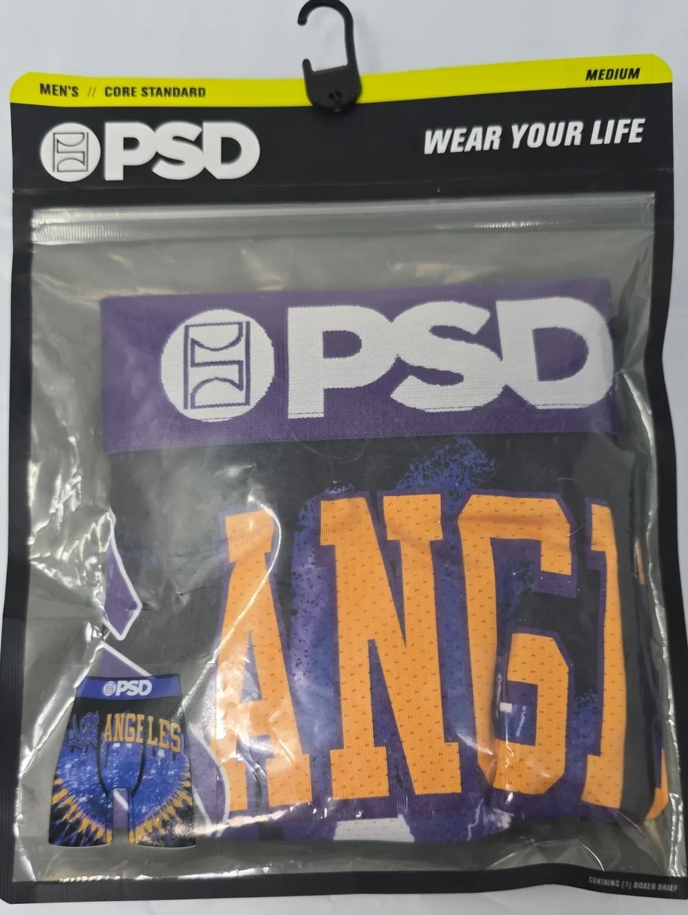 PSD Men’s Boxer Briefs in Purple & Orange Loa Angeles El Lay